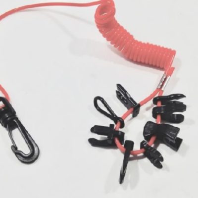 SAFETY LANYARD KILL SWITCH WITH 8 KEYS FOR MOST OUTBOARD MOTORS 256-05193-00